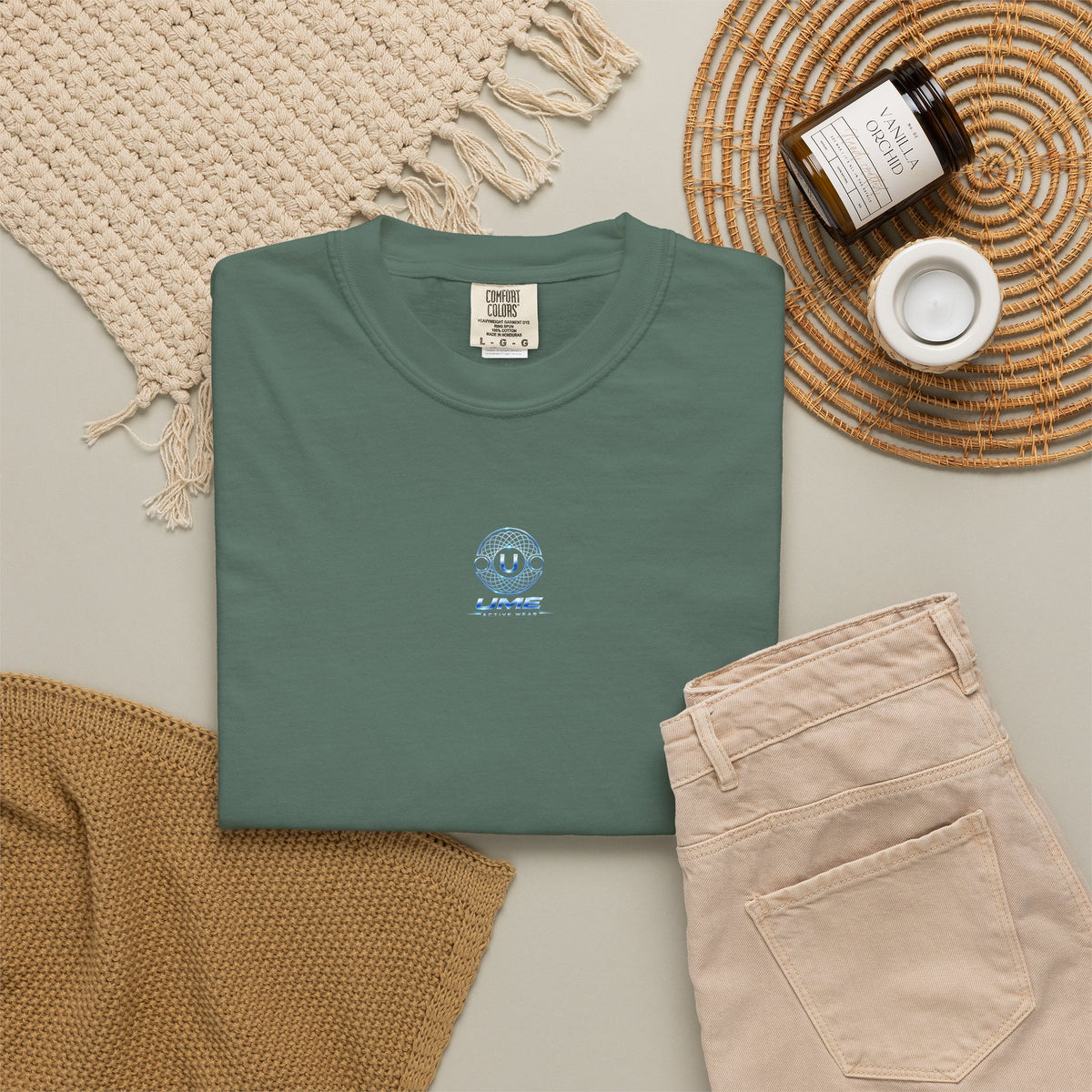 Garment-Dyed Heavyweight Tee — UME Activewear Logo