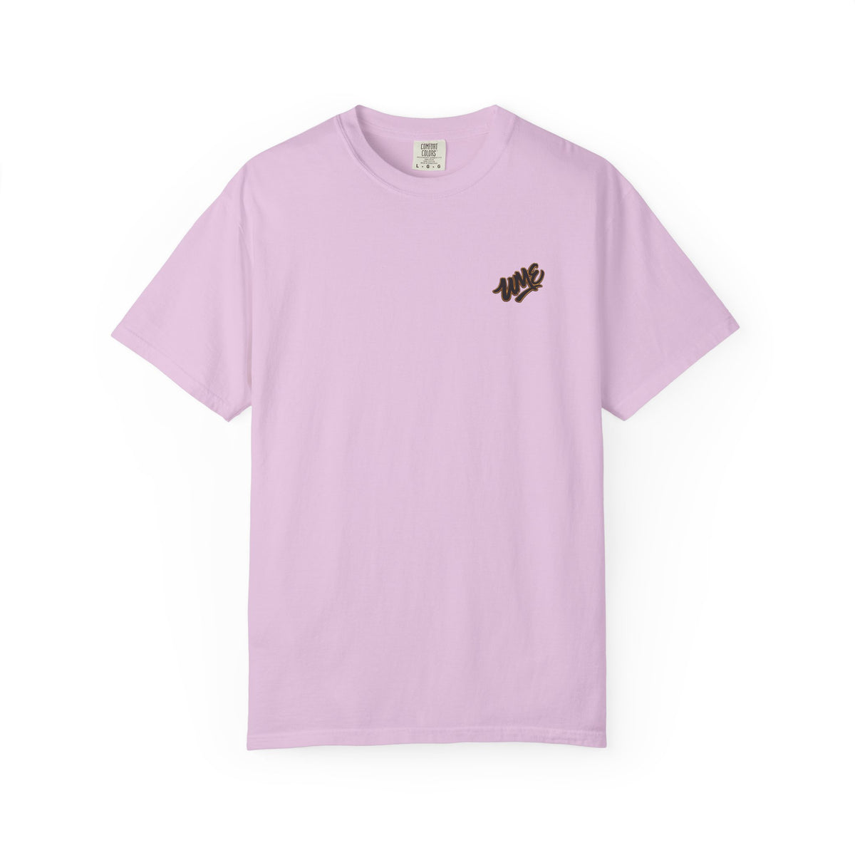Garment-Dyed Heavyweight Tee — UME Black Logo Front & Back