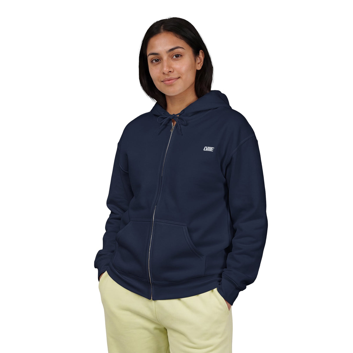 UME Multi-Color Full-Zip Hoodie — Heavy Blend Embroidered Sweatshirt