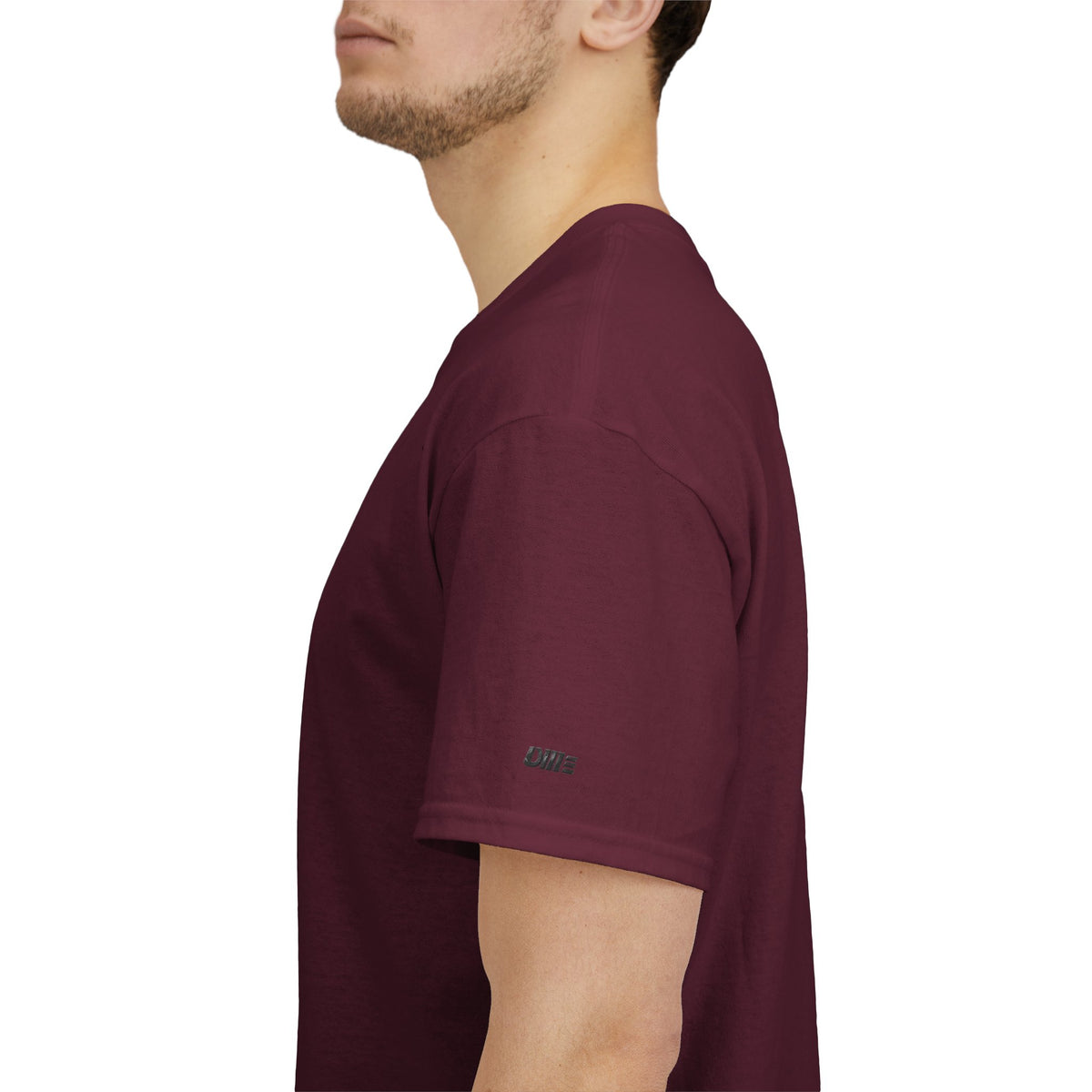 Minimalist Micro Logo Tee - White Cotton Casual Shirt