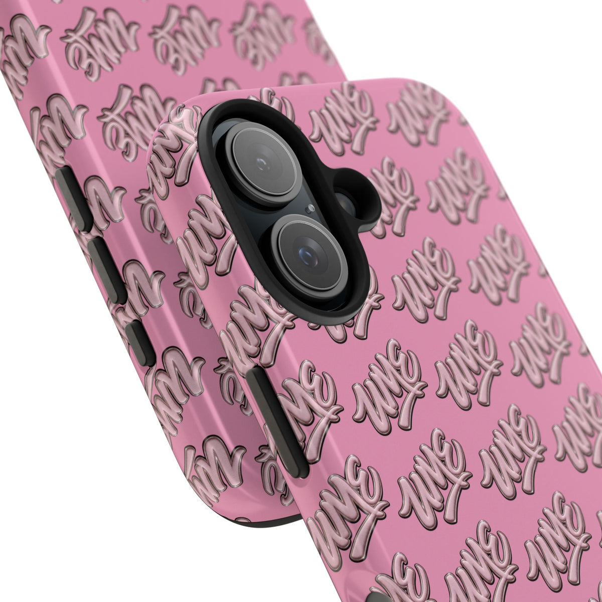UME Tough Phone Case — Pink Logo Print | iPhone & Samsung