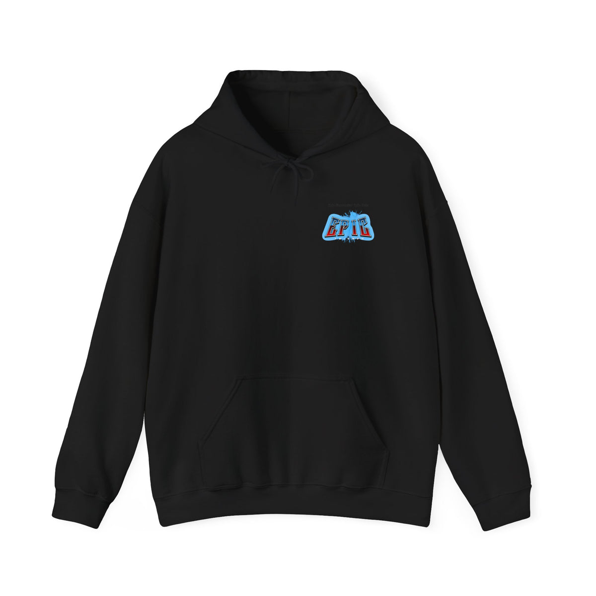 Epic Graphic Hoodie – Retro Blue 'EPIC' Logo Pullover