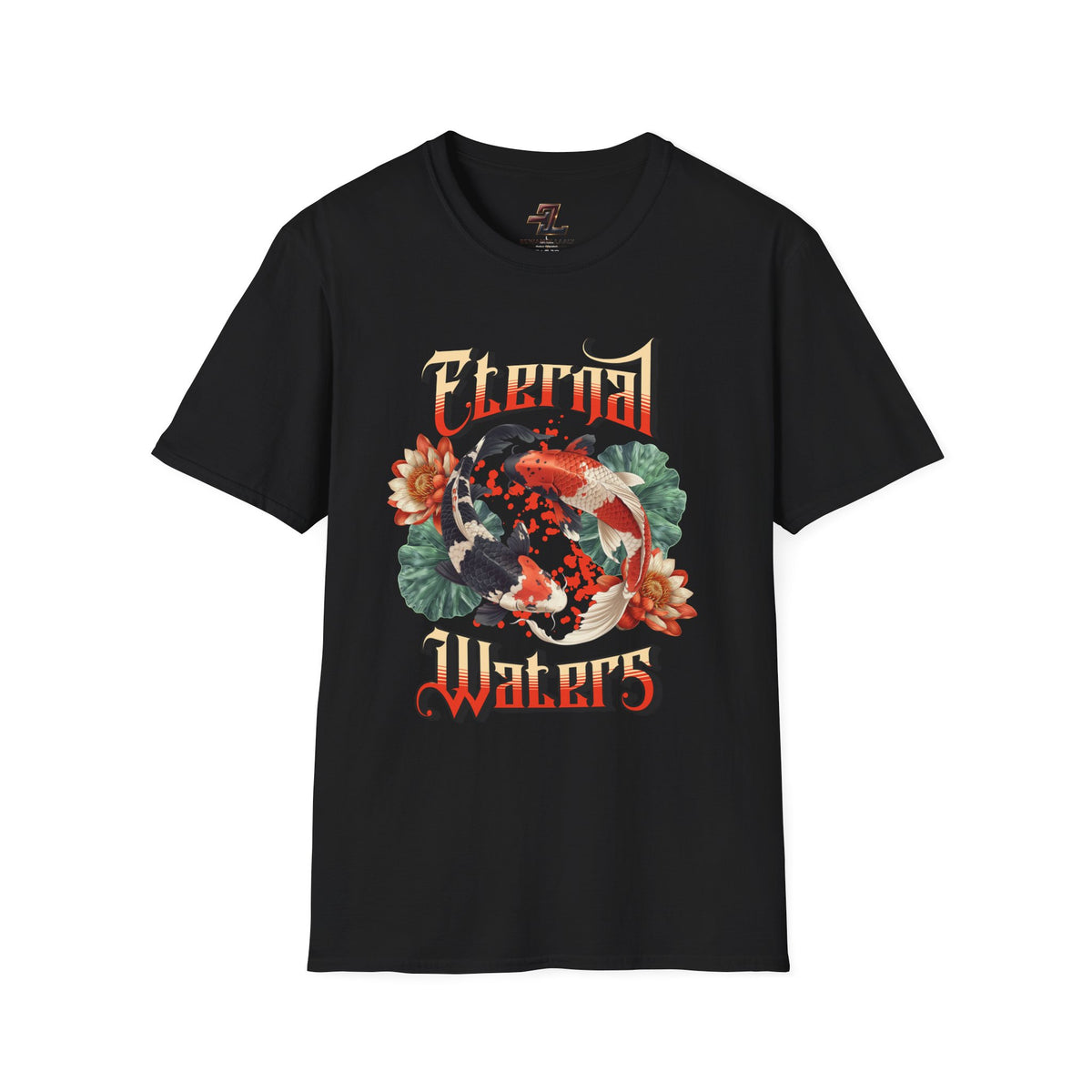 Eternal Waters T‑Shirt — Koi Pond Floral Graphic Tee