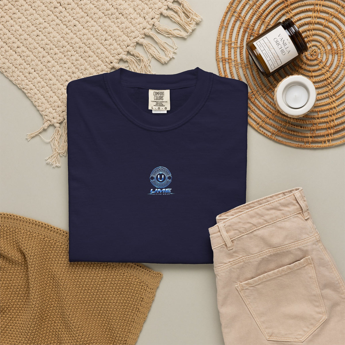 Garment-Dyed Heavyweight Tee — UME Activewear Logo