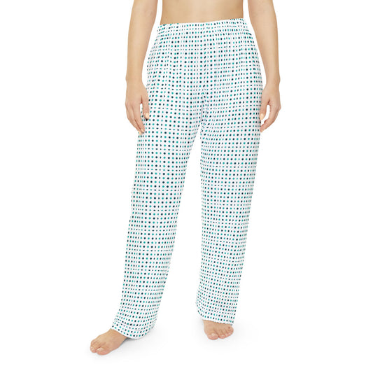 Women's Pajama Pants — Cozy All-Over Pastel Grid Sleepwear