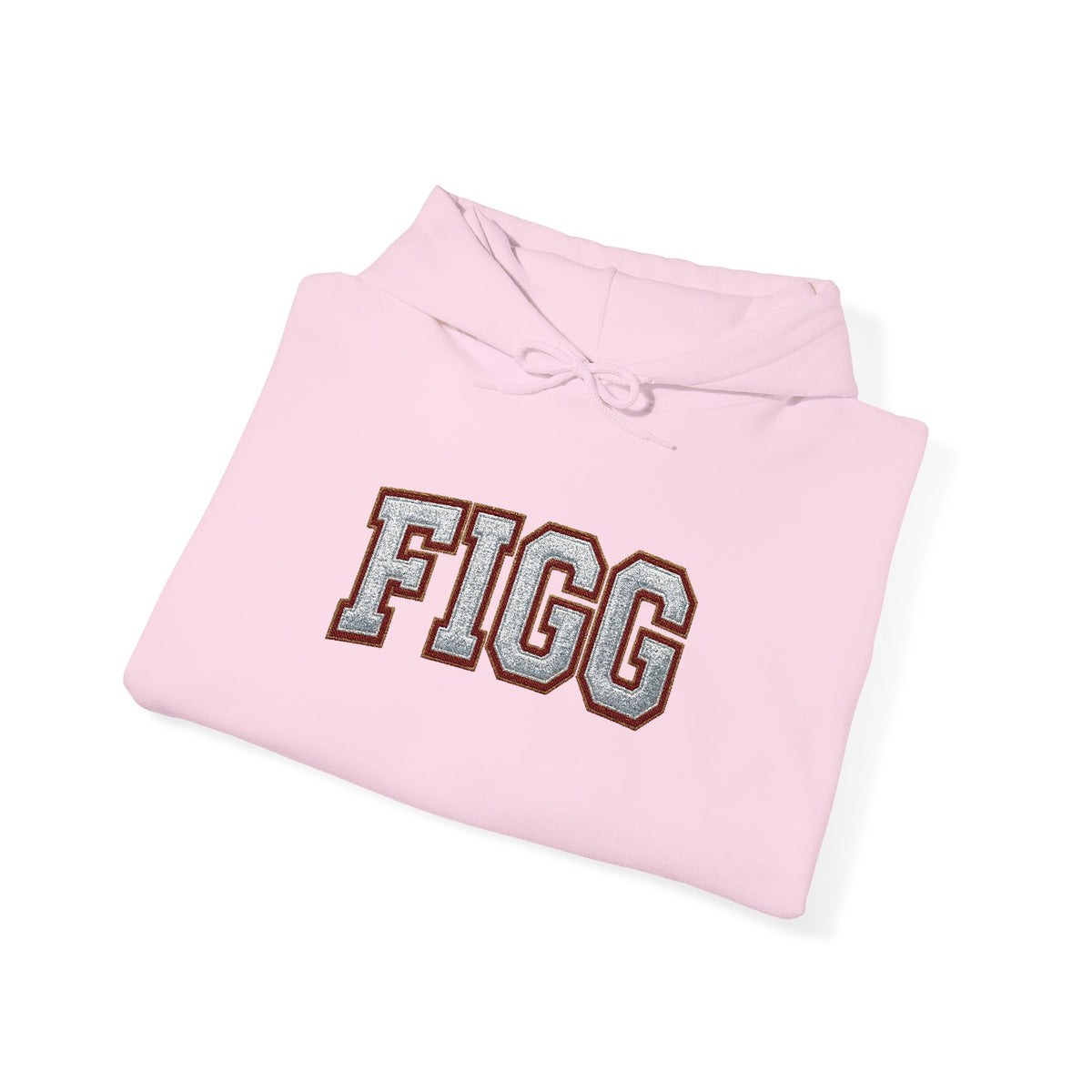FFiGG Embroidered Varsity Hoodie — White, Black, Grey & More Colors