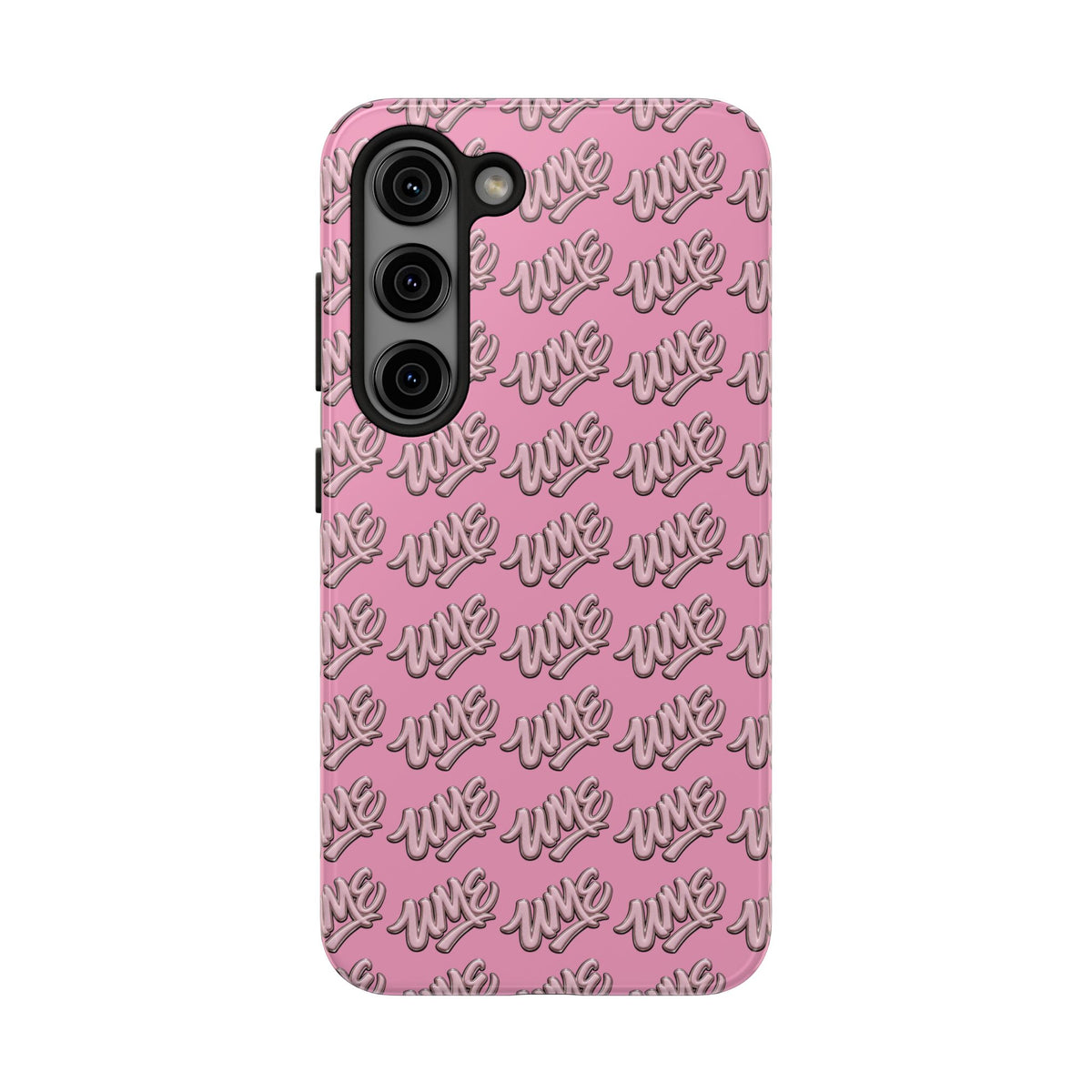 UME Tough Phone Case — Pink Logo Print | iPhone & Samsung