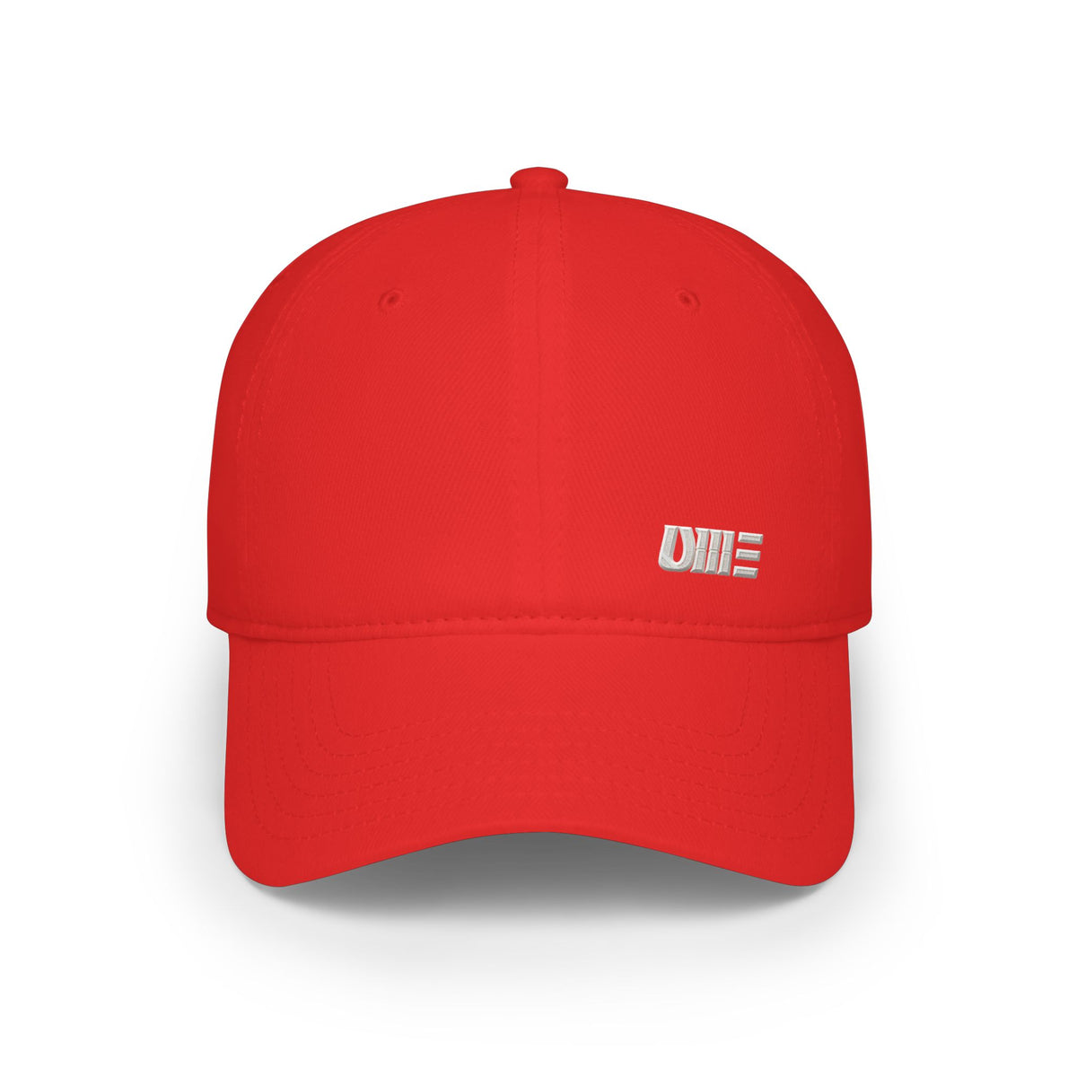 Low-Profile Cotton Baseball Cap — Multi-Color Embroidered Hat