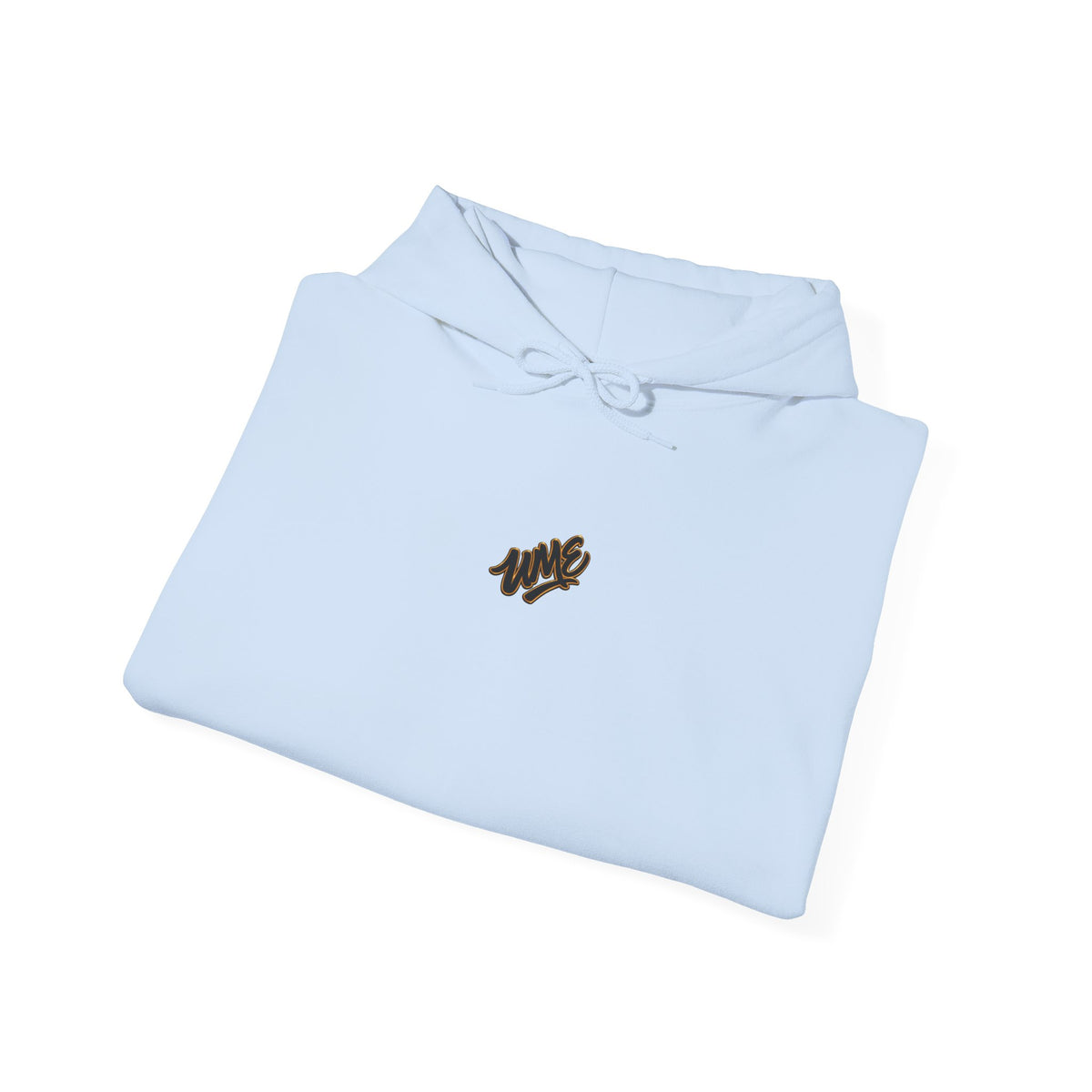 Hoodie — White UME Black Logo All-Over Print