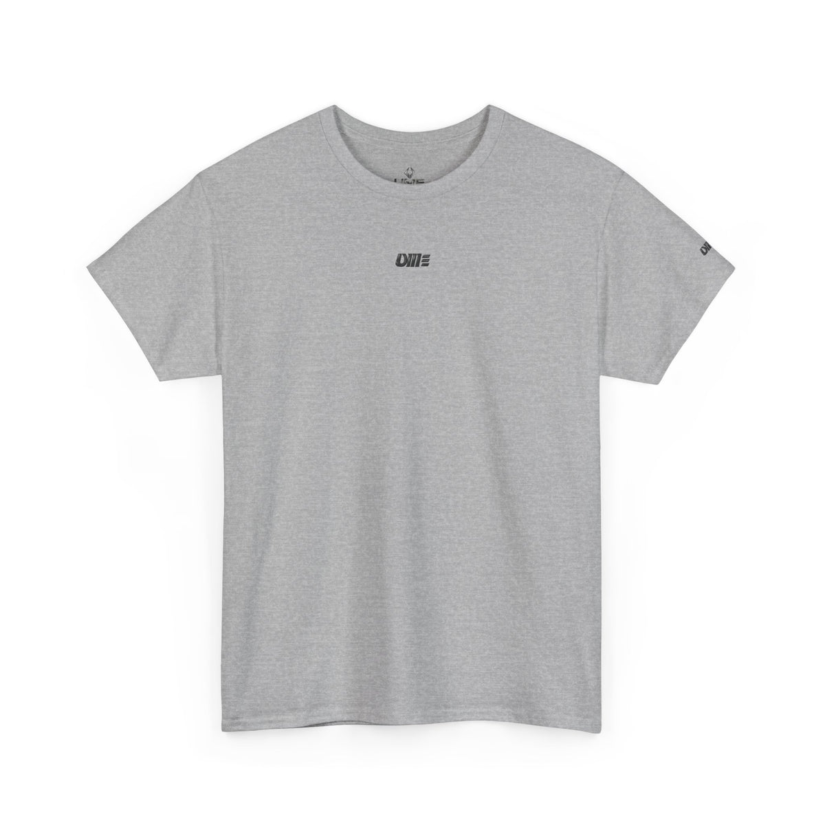 Minimalist Micro Logo Tee - White Cotton Casual Shirt