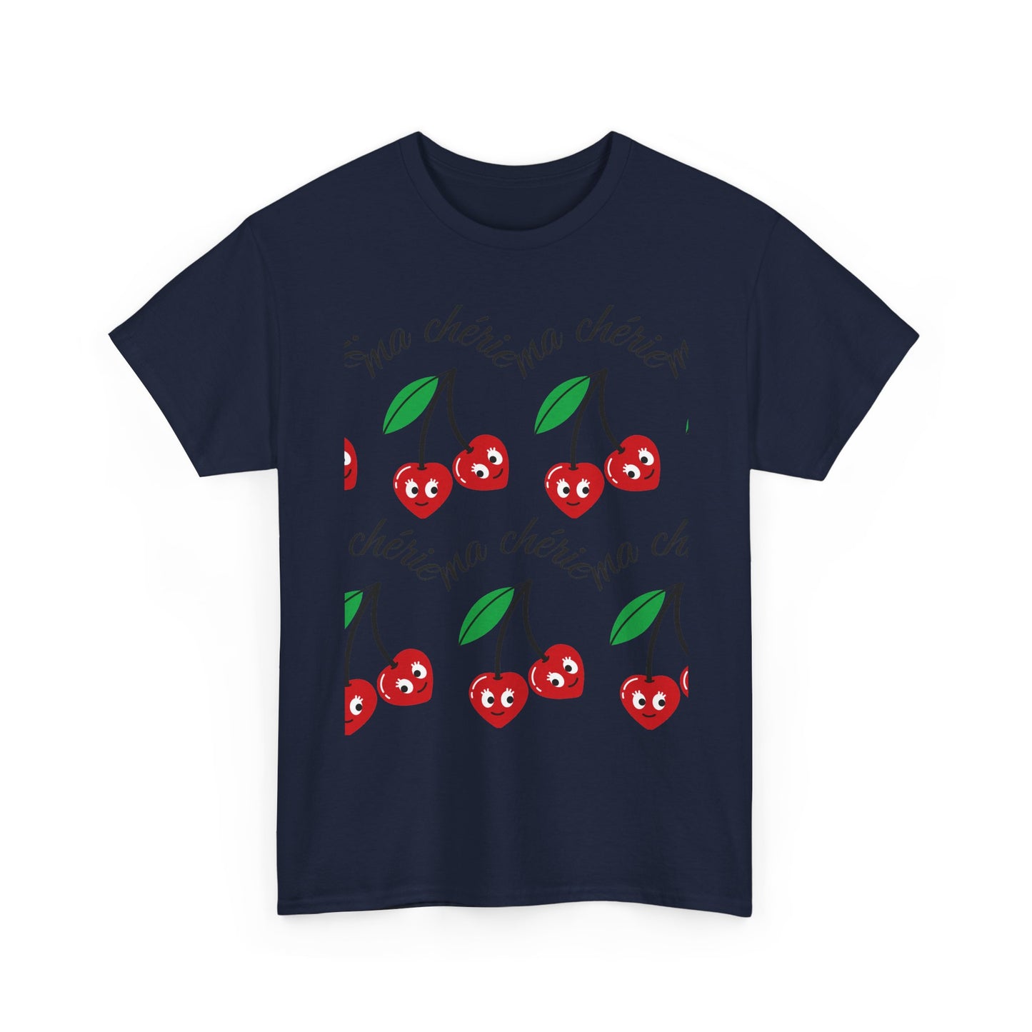 Cherry Pattern T‑Shirt — Cute Cherie Graphic Tee