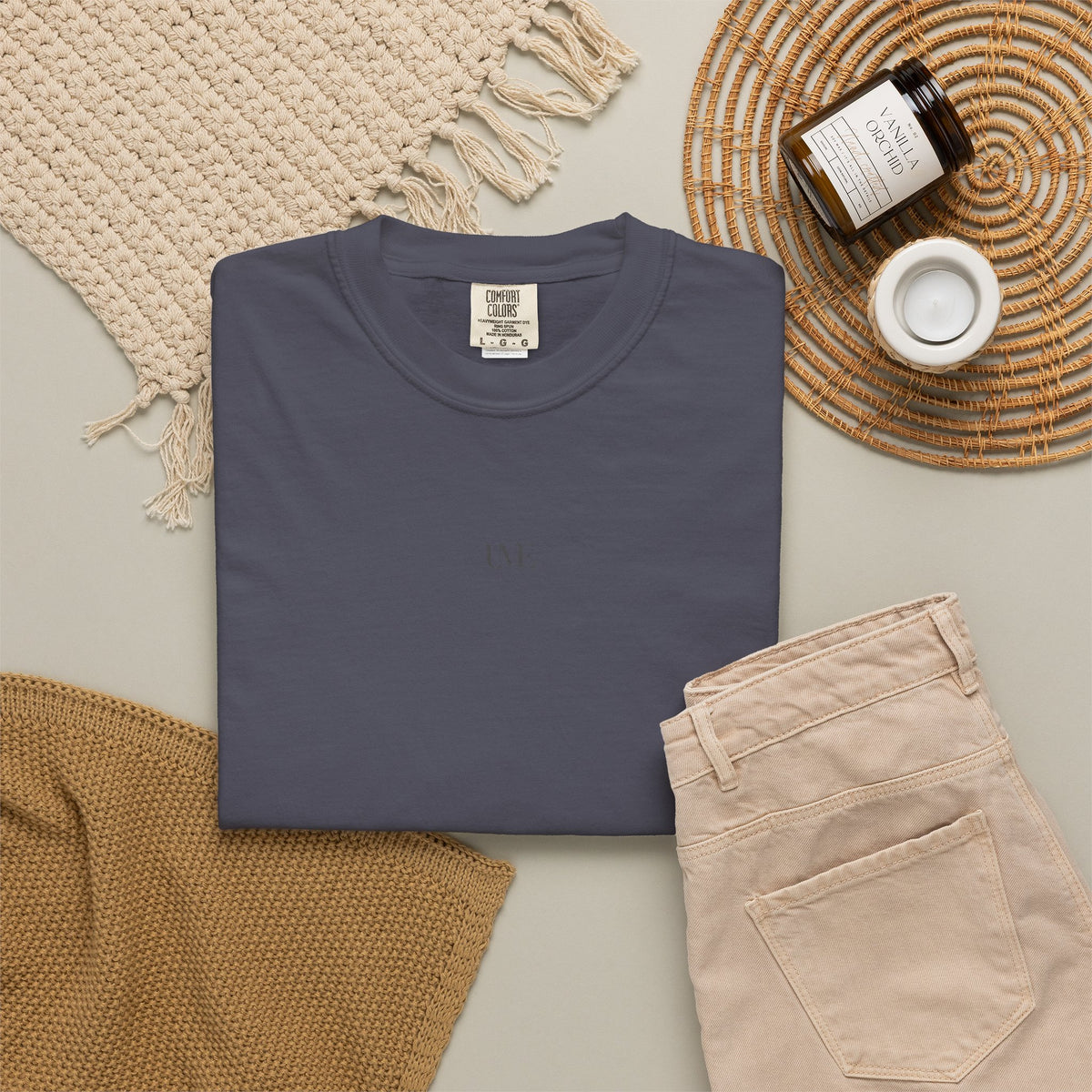 UME Minimalist Garment-Dyed T-Shirt — White, Black & More Colors