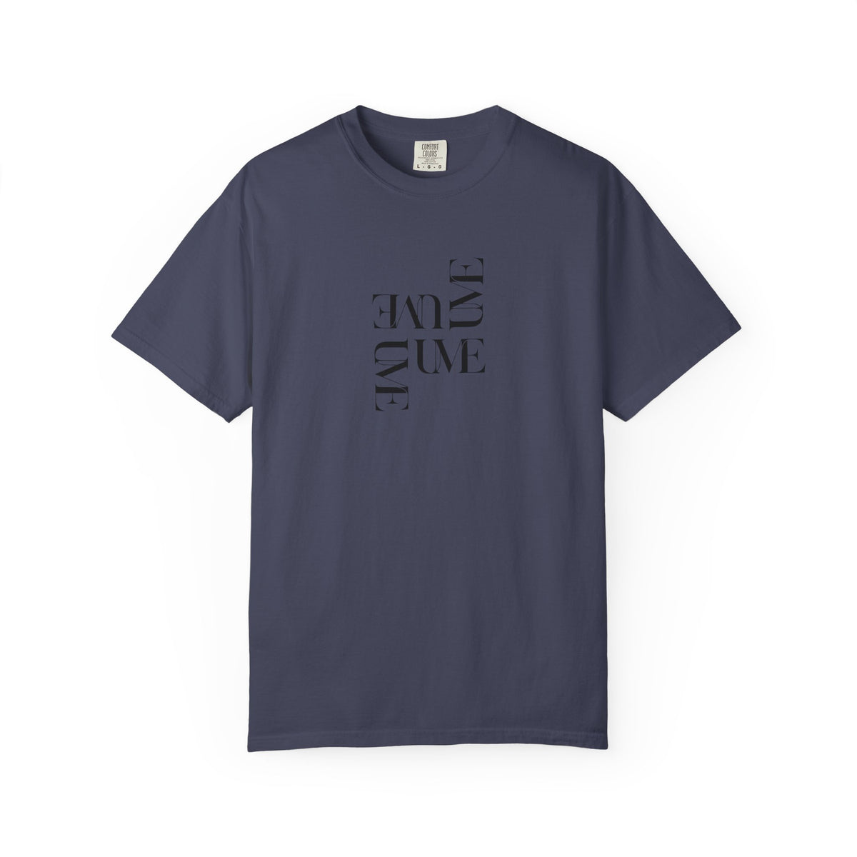 UME Typography Garment-Dyed T-Shirt — White, Ivory & More Colors