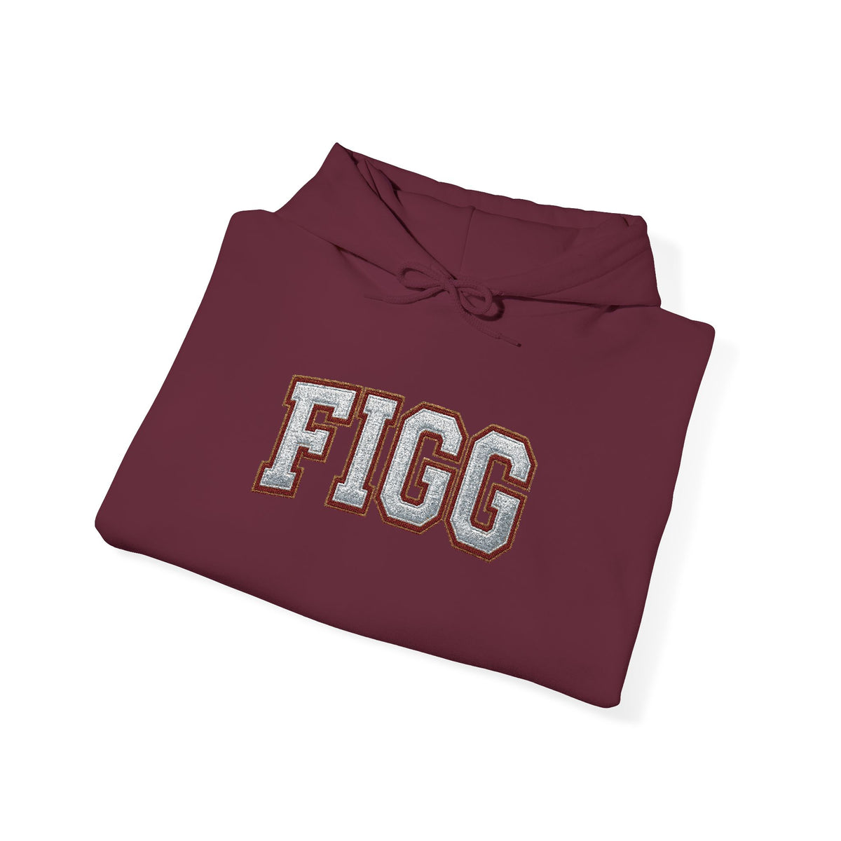 FFiGG Embroidered Varsity Hoodie — White, Black, Grey & More Colors