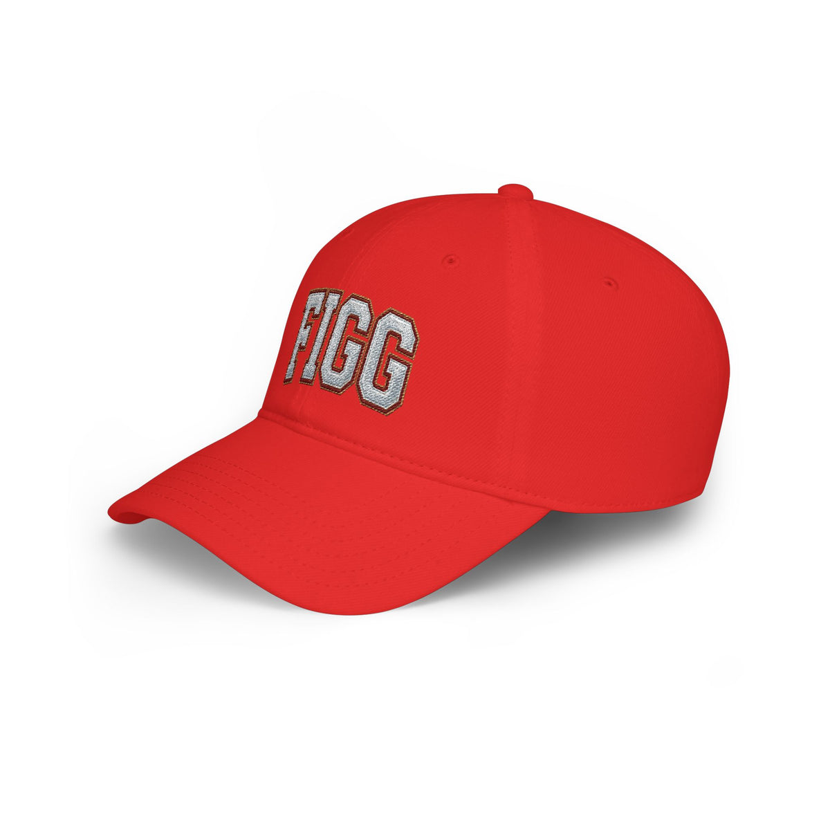 FFiGG Embroidered Low Profile Baseball Cap — Red, Navy, Black & More