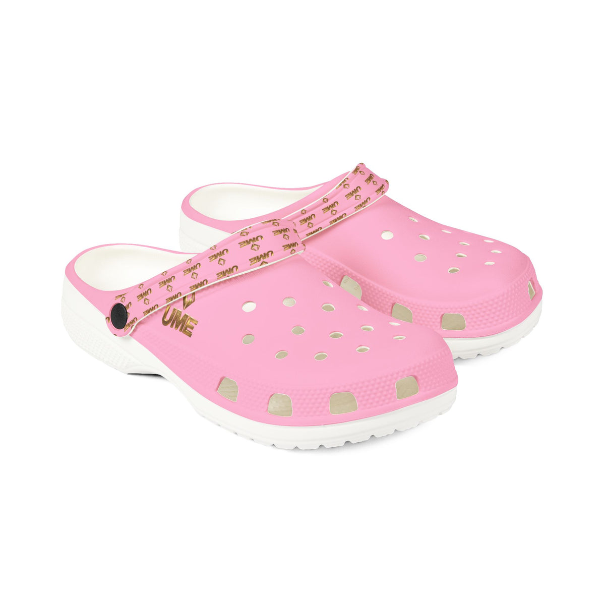 Pink All-Over Print EVA Foam Clogs — Slip-On Shoes