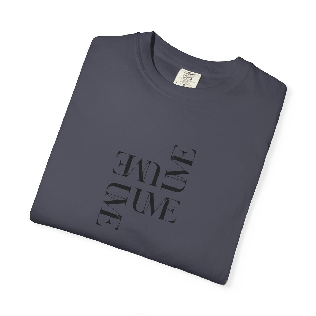 UME Typography Garment-Dyed T-Shirt — White, Ivory & More Colors