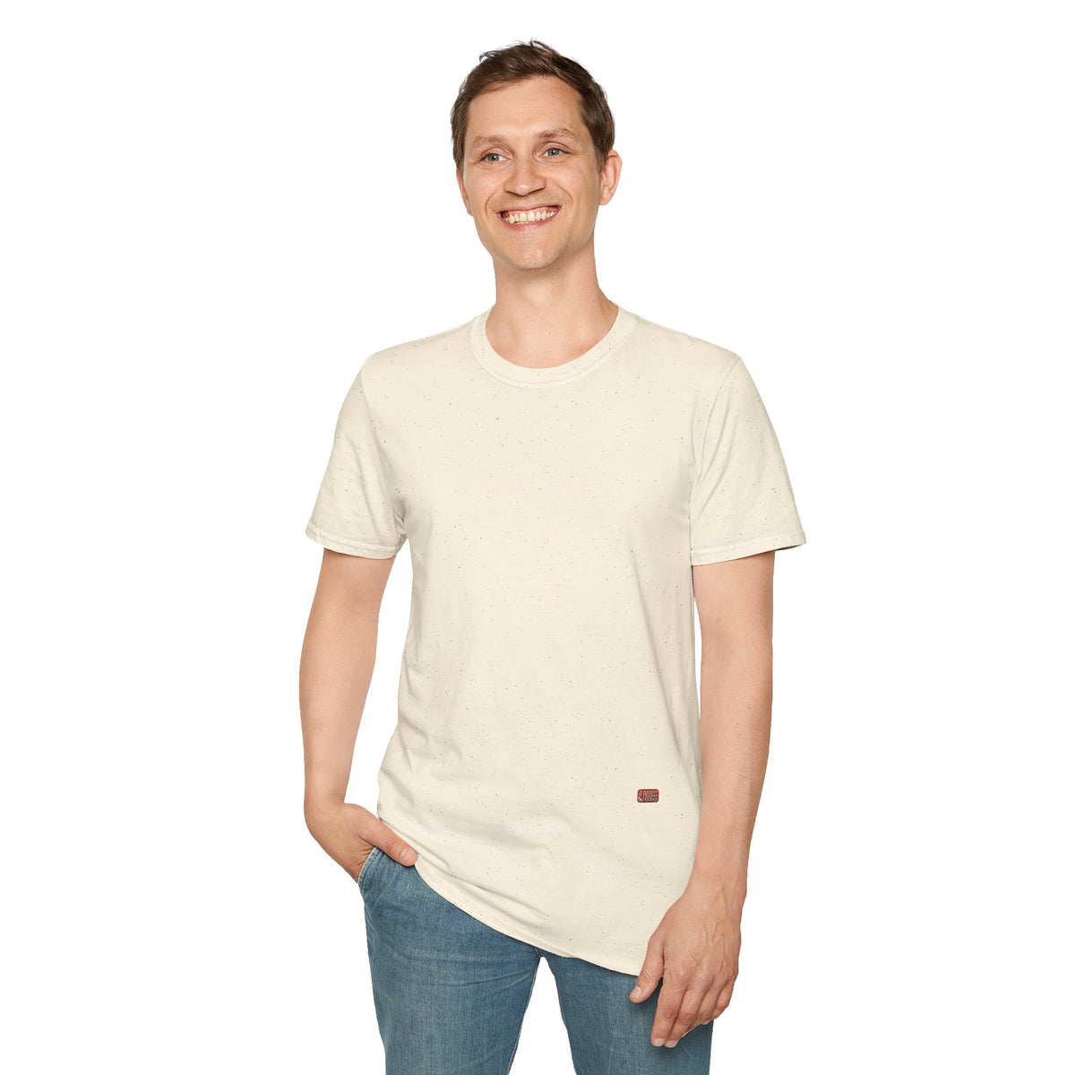 Minimalist Tiny Logo T-Shirt — Navy, White & More Base Colors