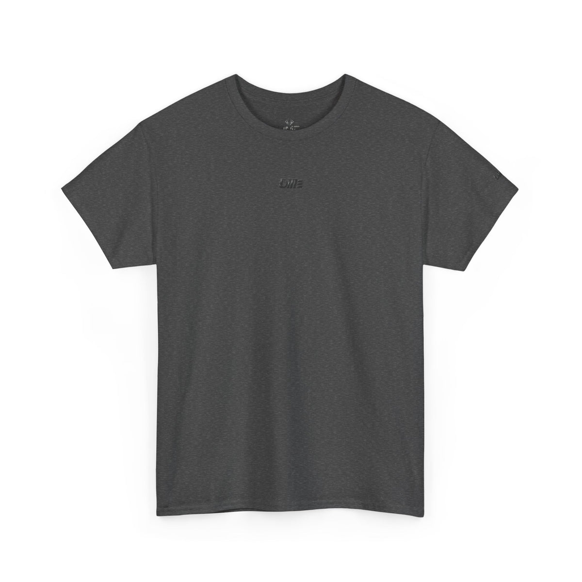 Minimalist Micro Logo Tee - White Cotton Casual Shirt