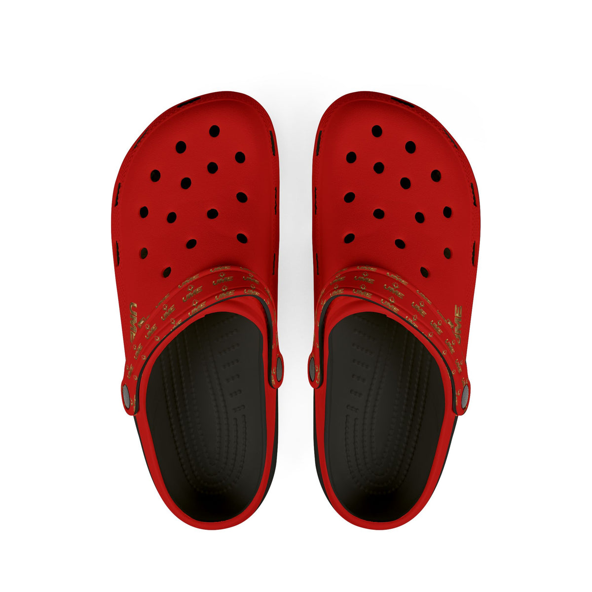 Red All-Over Print EVA Foam Clogs — Slip-On Shoes