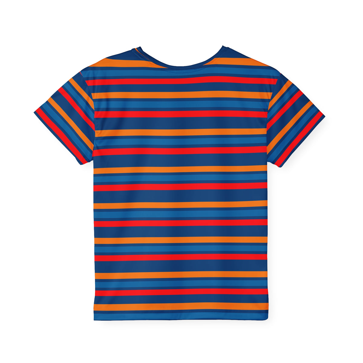Copy of Kids Striped Sport Jersey — Colorful Rainbow AOP Tee
