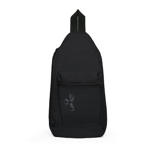 Minimal  dark Ume Black Sling Bag – Compact Crossbody Pack for Everyday Carry