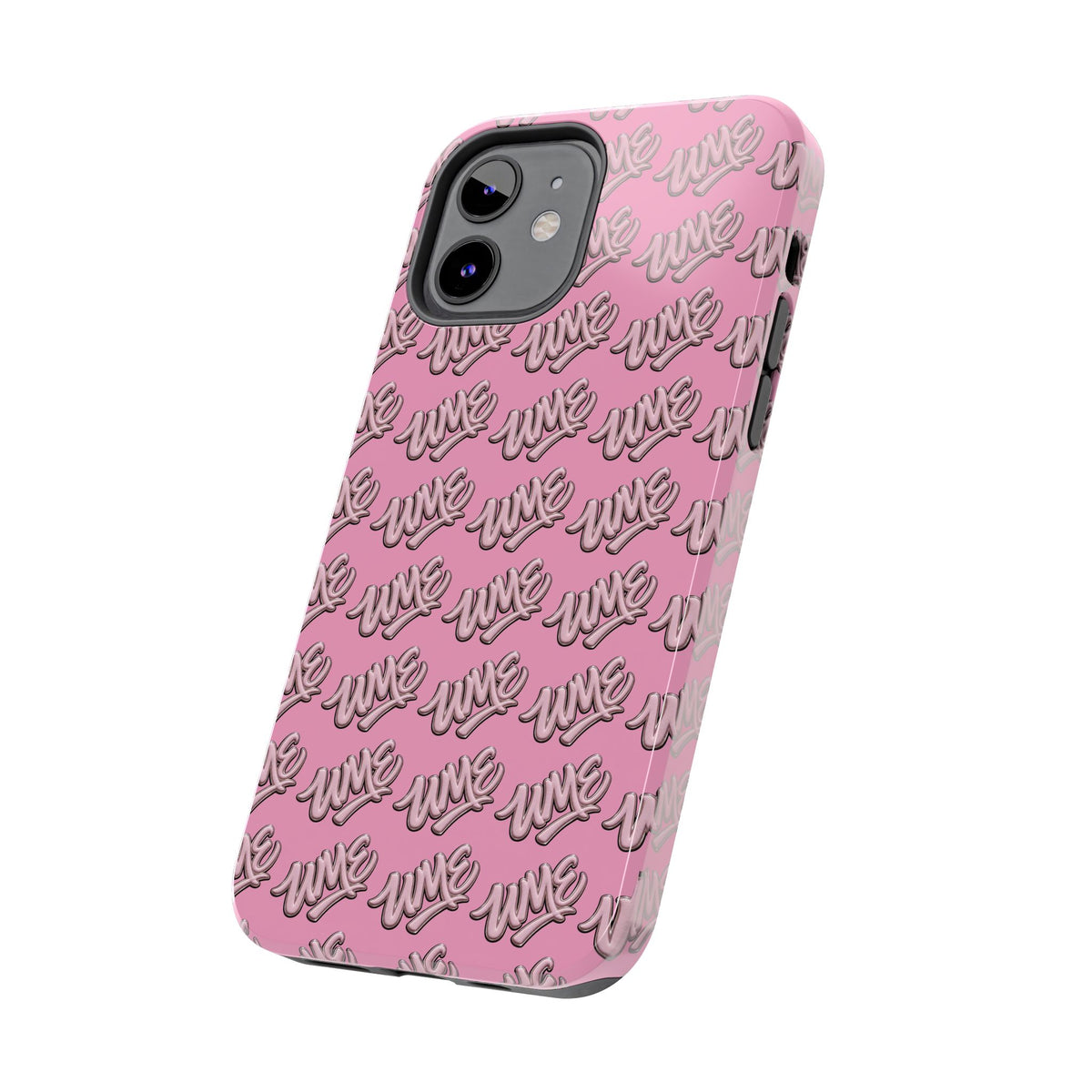 UME Tough Phone Case — Pink Logo Print | iPhone & Samsung