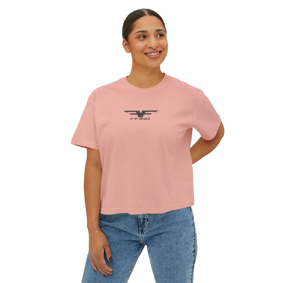 Women’s Winged Logo Boxy Tee — Ivory & More Colors