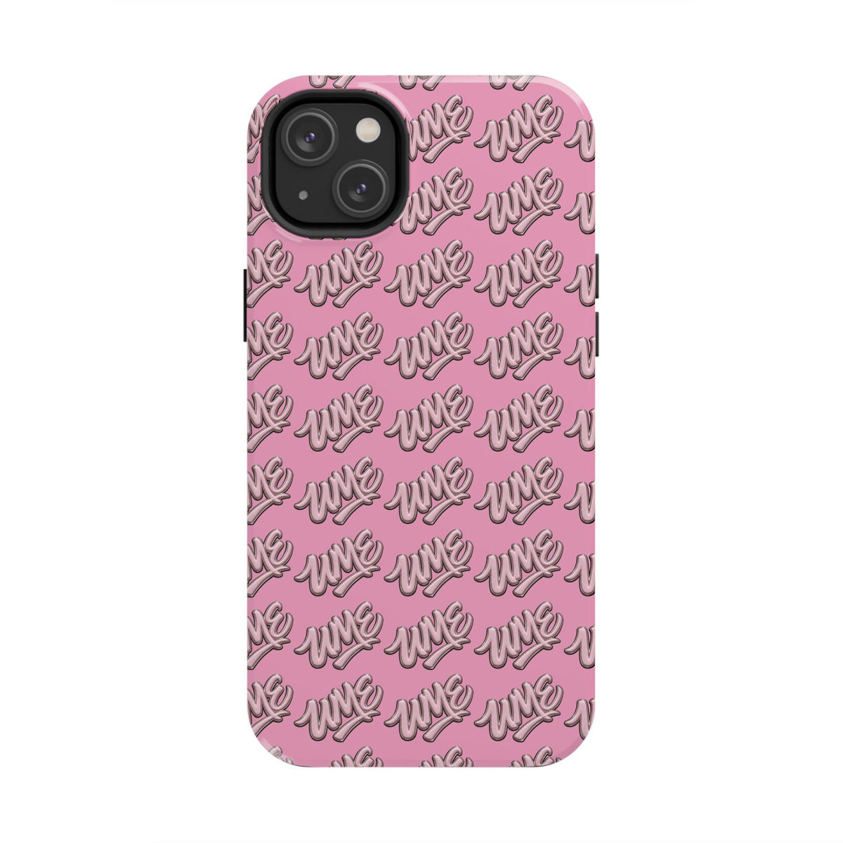 UME Tough Phone Case — Pink Logo Print | iPhone & Samsung