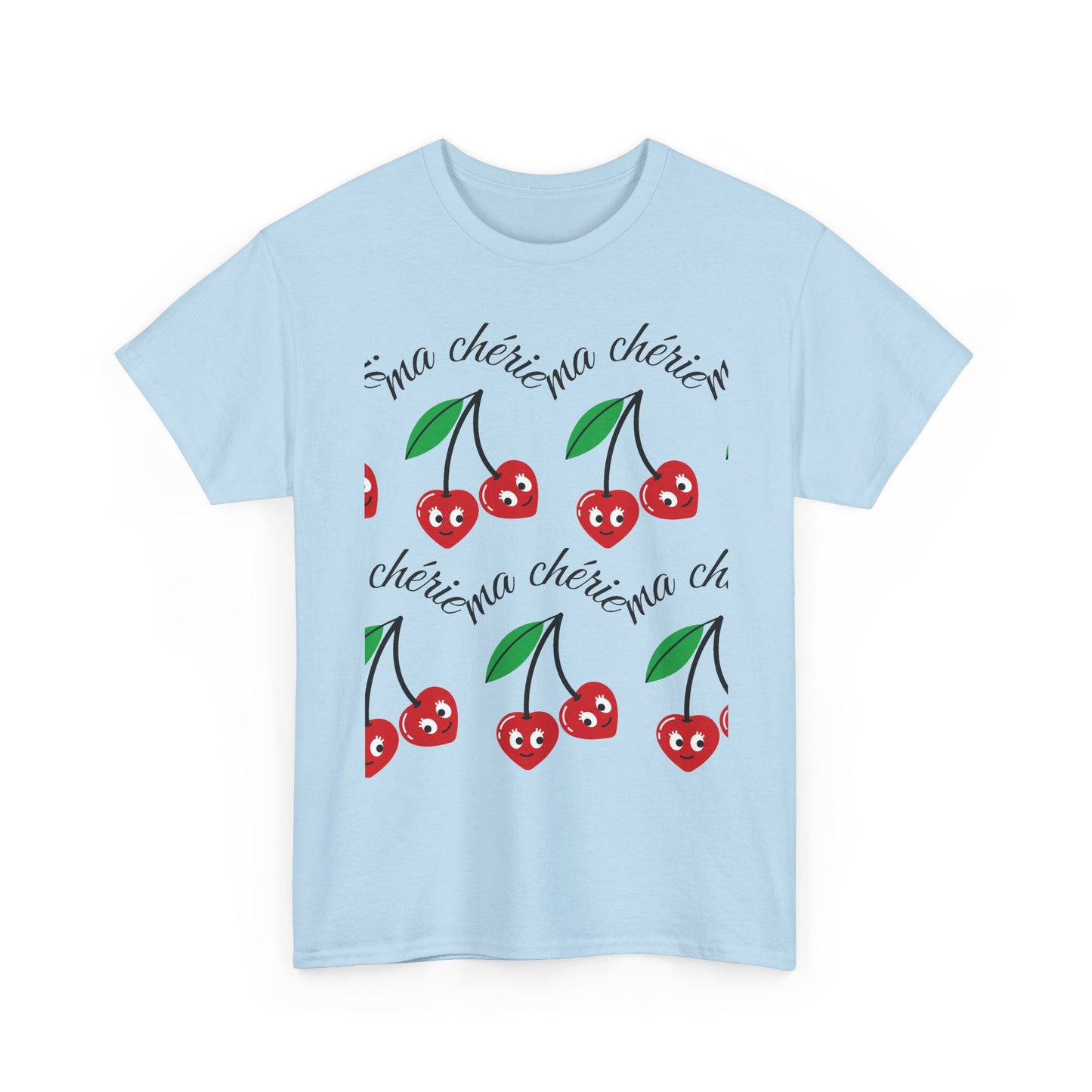 Cherry Pattern T‑Shirt — Cute Cherie Graphic Tee