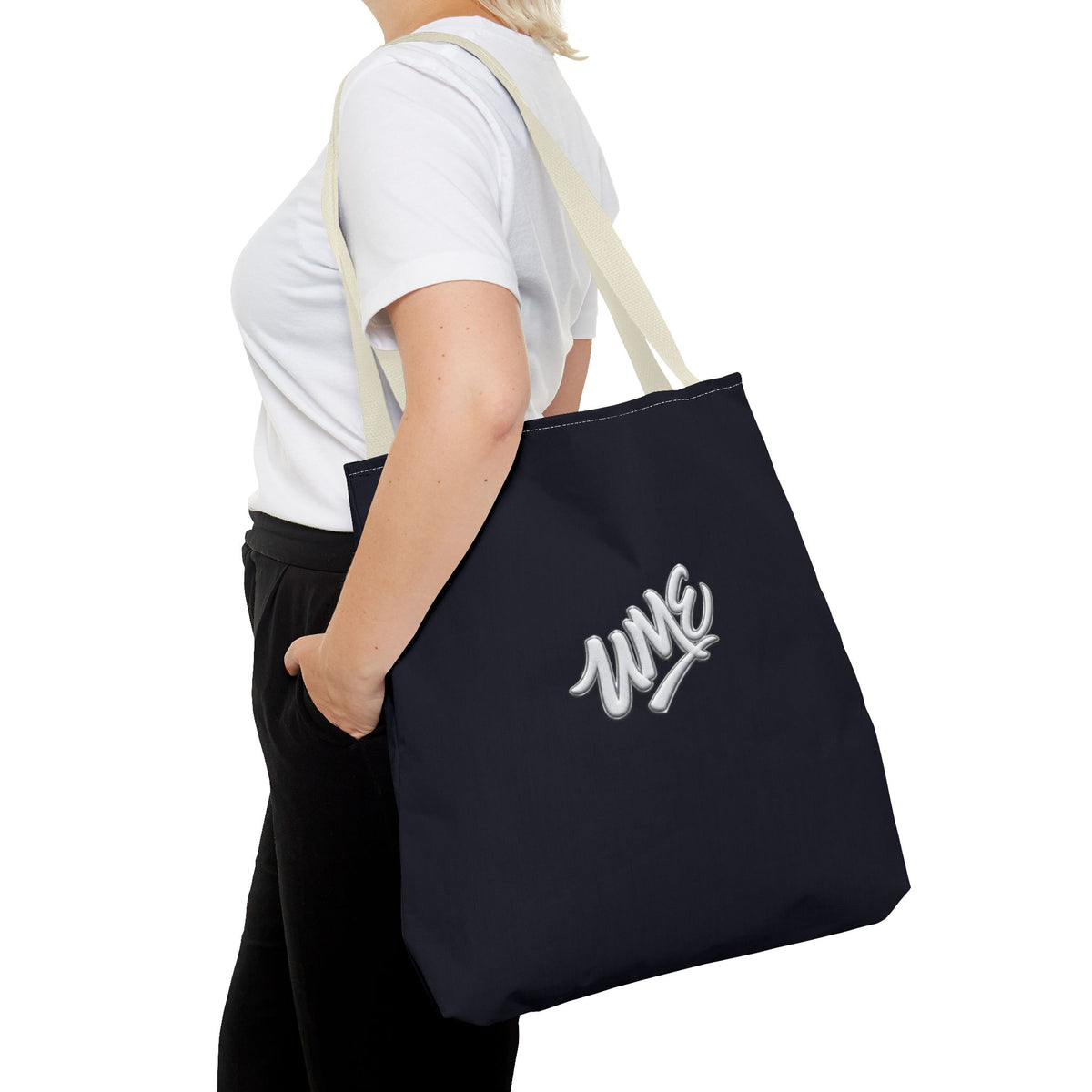 Tote Bag — UME White Logo Streetwear Carryall