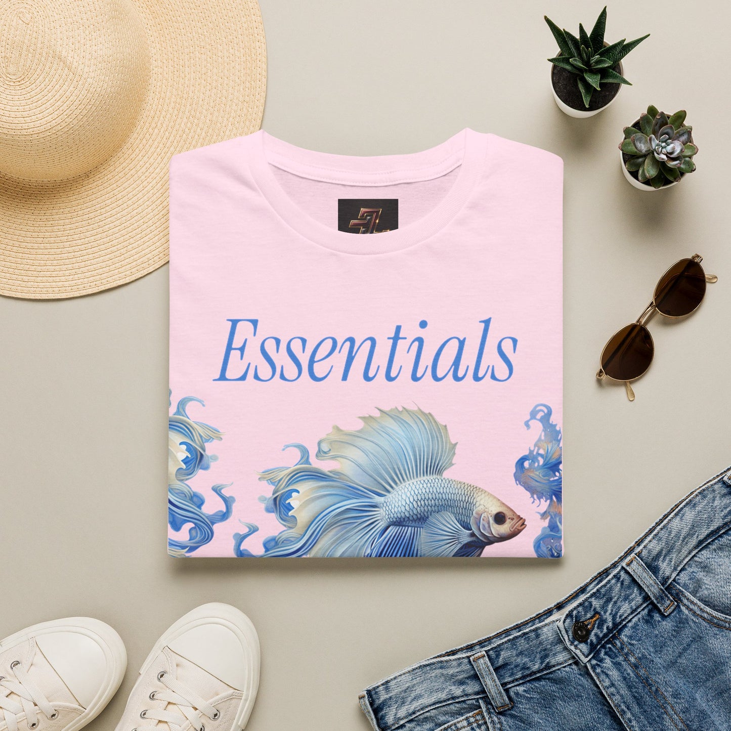 Essentials Betta Fish Graphic Tee — Softstyle Unisex T-Shirt