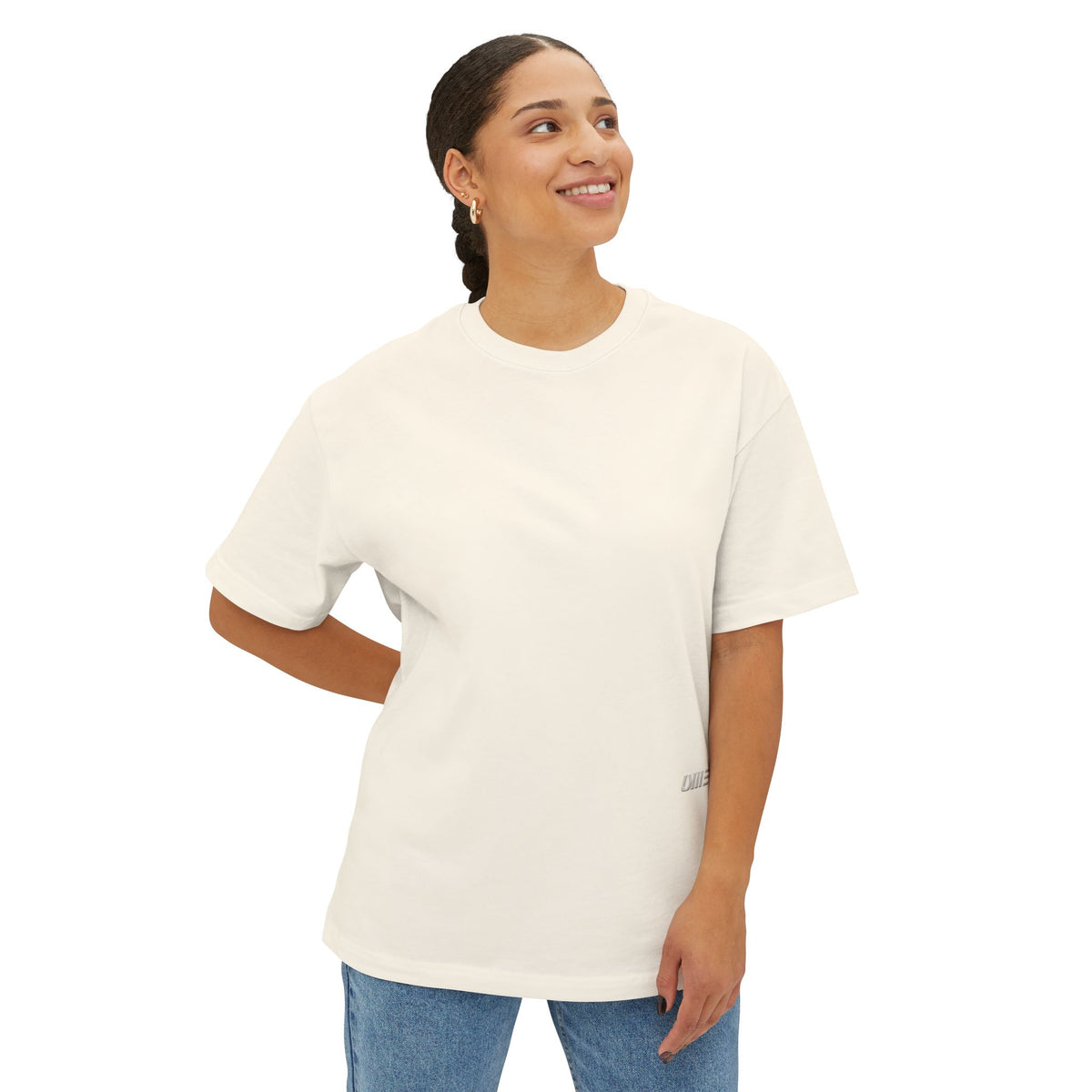 Oversized Boxy T-Shirt — Multi-Color Minimal Graphic
