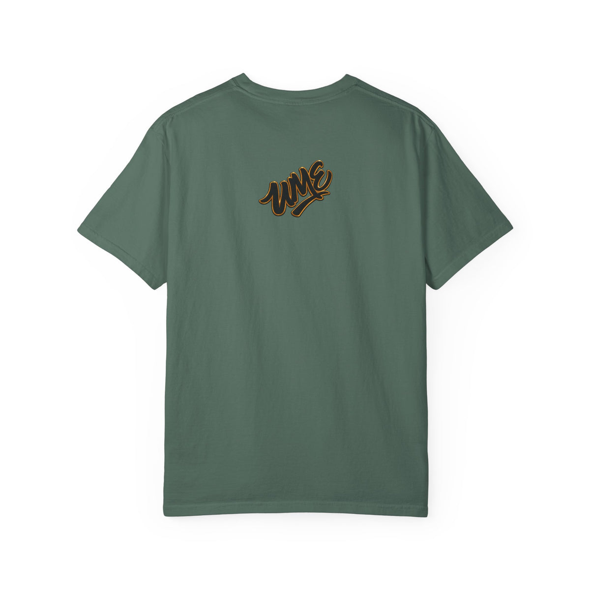 Garment-Dyed Heavyweight Tee — UME Black Logo Front & Back