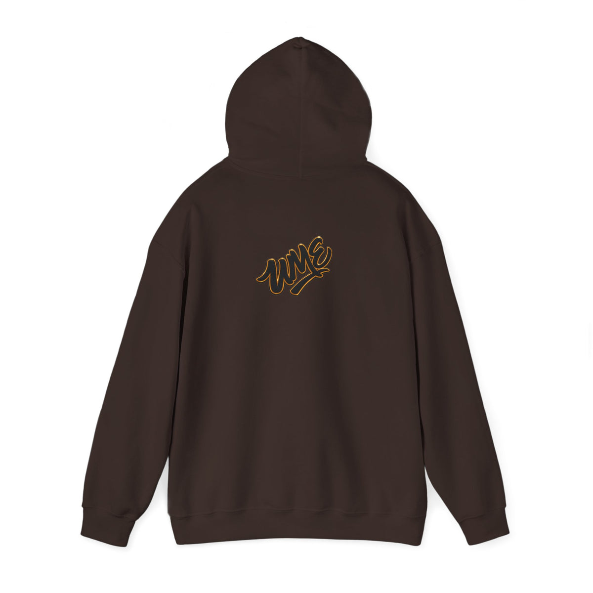 Hoodie — White UME Black Logo All-Over Print