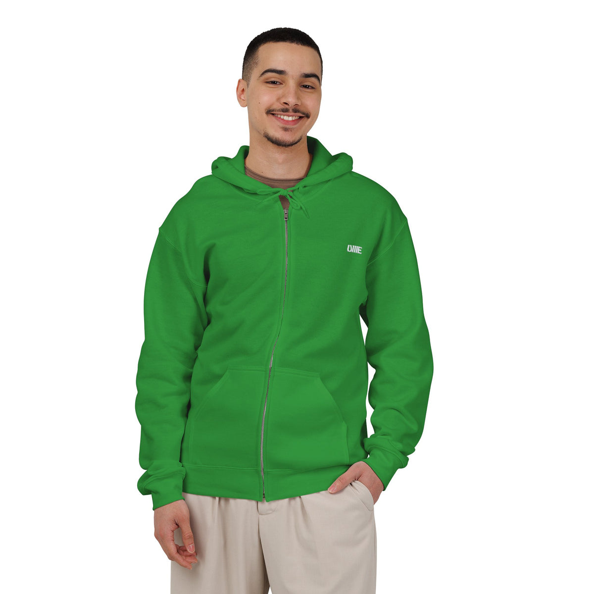 UME Multi-Color Full-Zip Hoodie — Heavy Blend Embroidered Sweatshirt