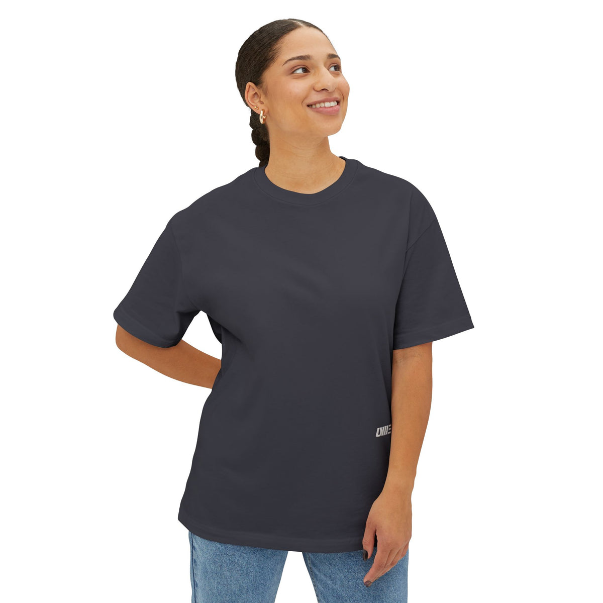 Oversized Boxy T-Shirt — Multi-Color Minimal Graphic