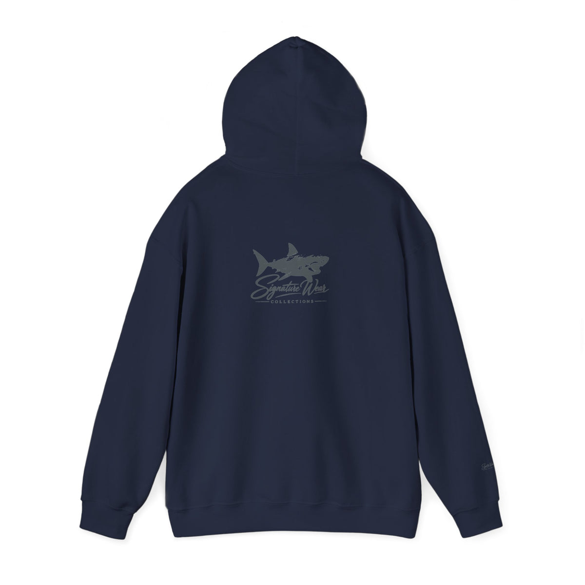 Shark Logo Hoodie — "Signature Wear" Graphic Pullover | White, Black & More