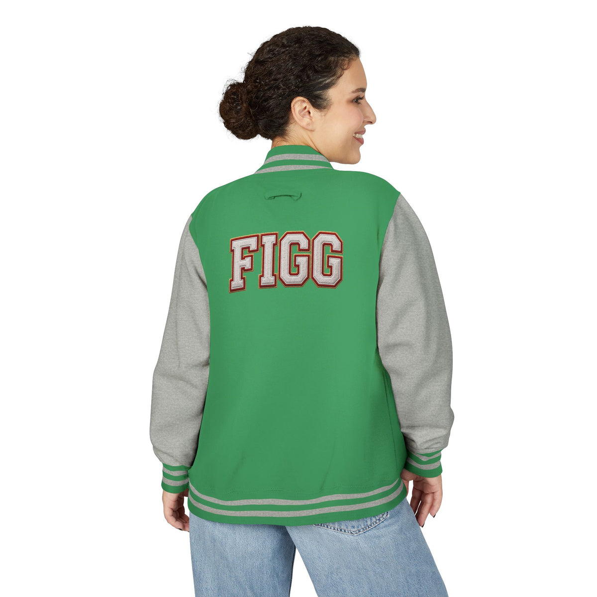 FIGG Letterman Jacket — Burgundy, Black, Navy & Bright Colors