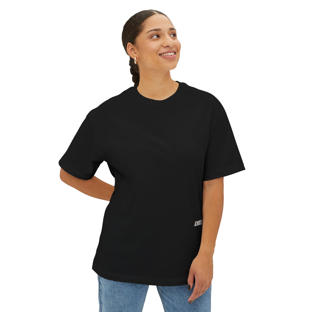 Oversized Boxy T-Shirt — Multi-Color Minimal Graphic
