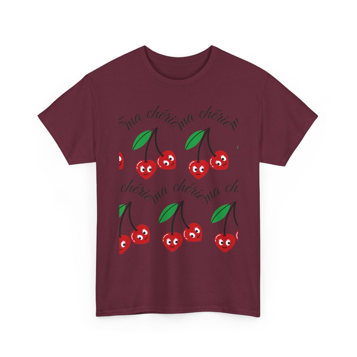 Cherry Pattern T‑Shirt — Cute Cherie Graphic Tee