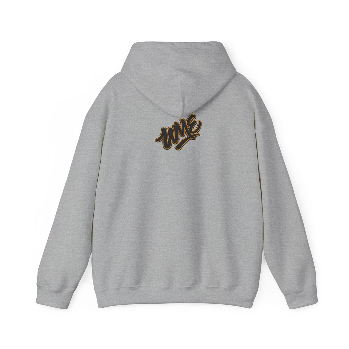 Hoodie — White UME Black Logo All-Over Print