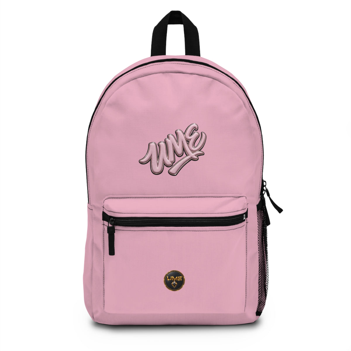 UME Everyday Backpack — Pink Logo Print