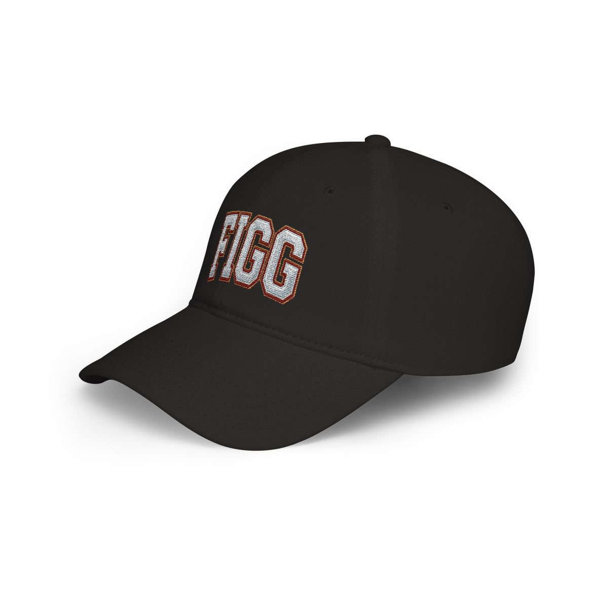 FFiGG Embroidered Low Profile Baseball Cap — Red, Navy, Black & More