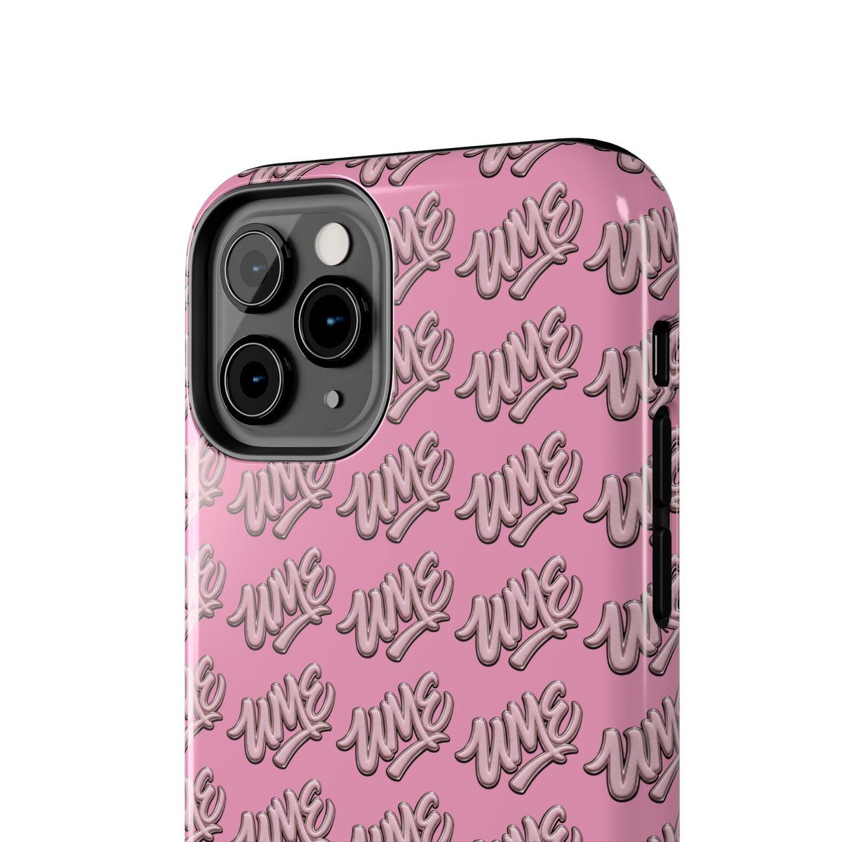 UME Tough Phone Case — Pink Logo Print | iPhone & Samsung