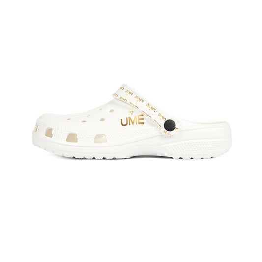UME White EVA Foam Clogs — Lightweight Water-Resistant Slip-On Shoes