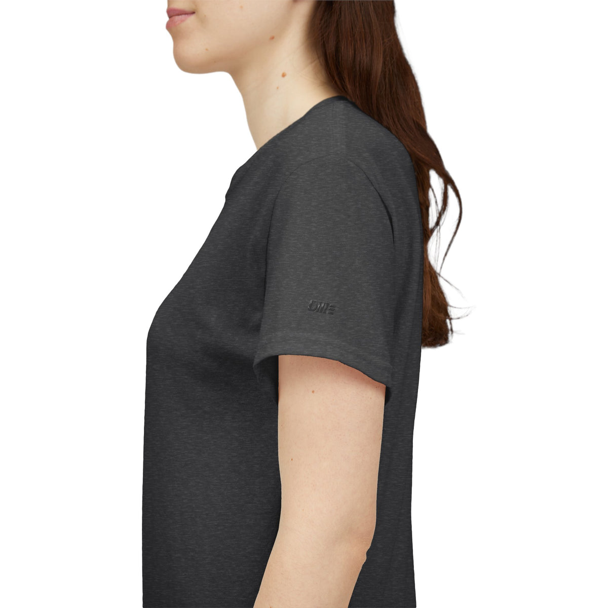 Minimalist Micro Logo Tee - White Cotton Casual Shirt