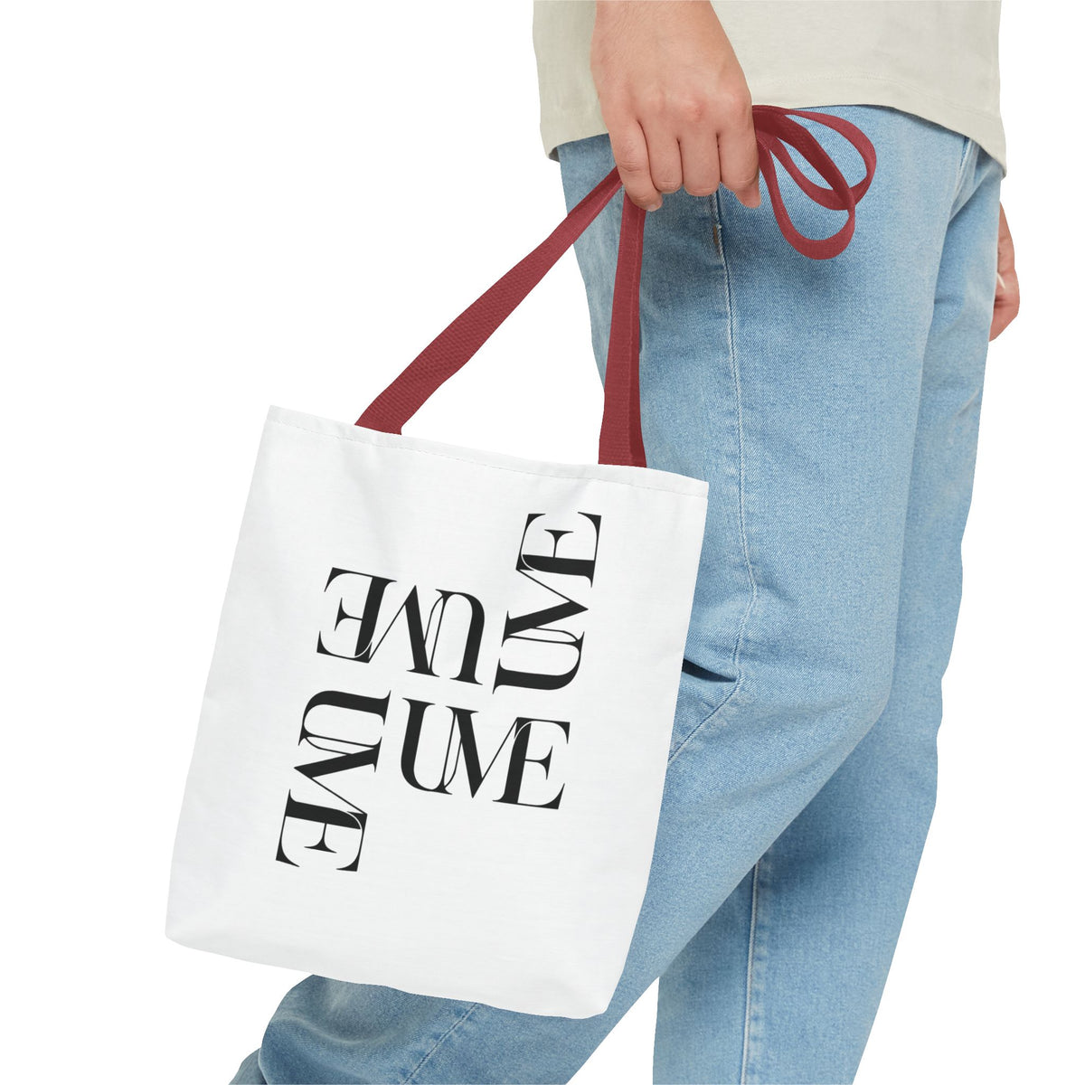UME Typography Statement Tote Bag — White