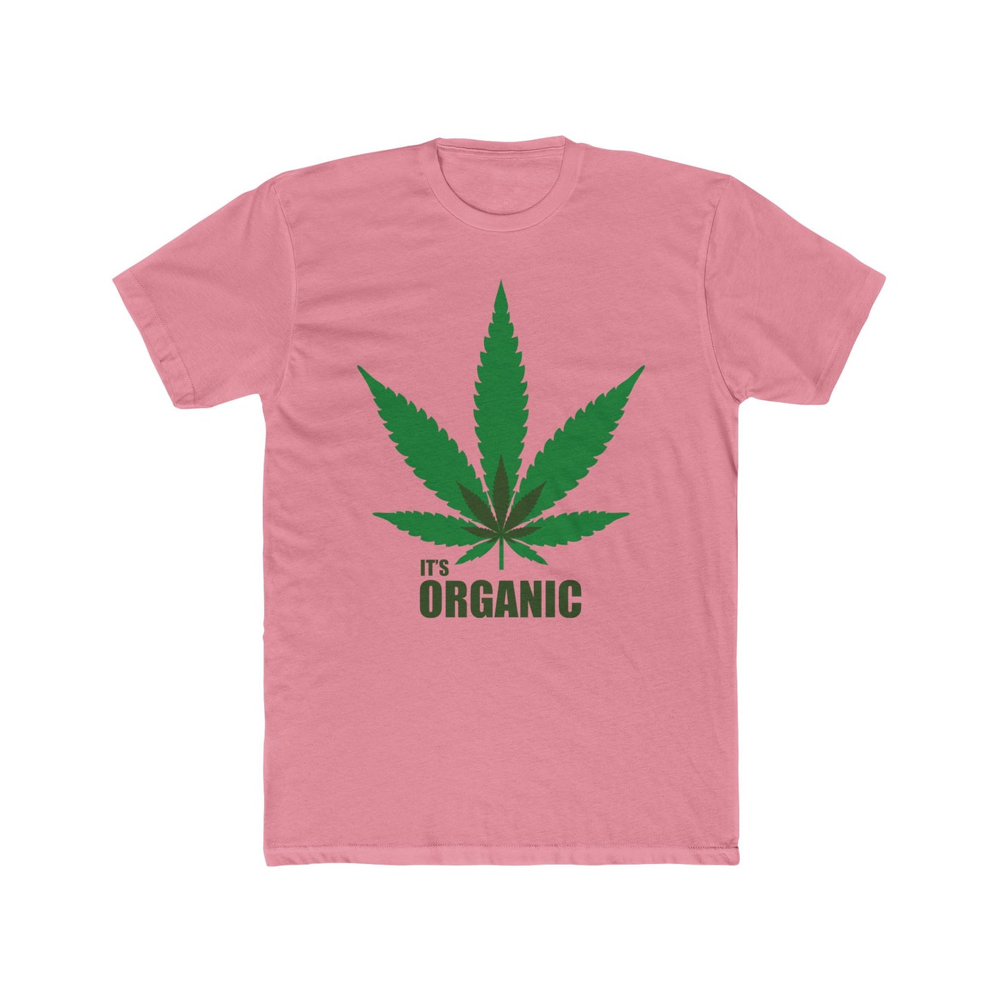 Organic Cannabis Leaf Tee — "It's Organic" Graphic T-Shirt