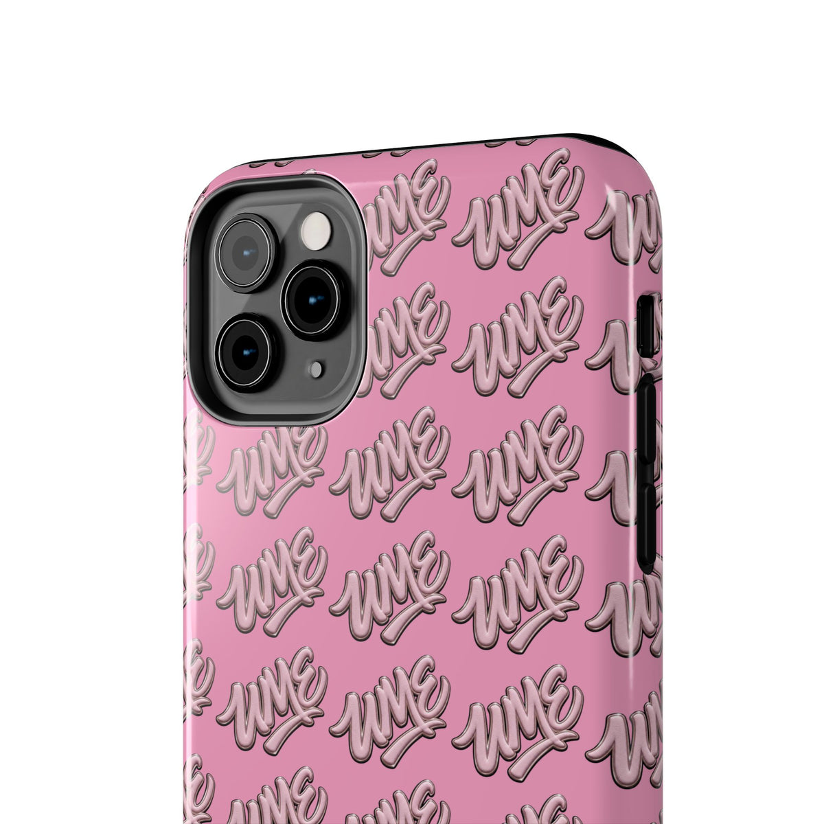 UME Tough Phone Case — Pink Logo Print | iPhone & Samsung